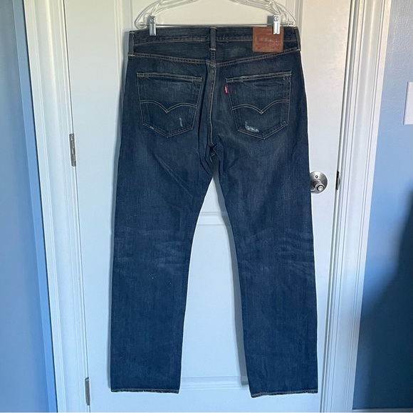 Levi’s 501 Destructed Button Fly Denim Jeans Blue 29859 - Picture 8 of 16